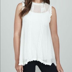 Free People mesh lace tunic